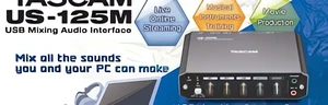 WNAMM2012: Tascam US-125M, interferes audio z funkcją miksera