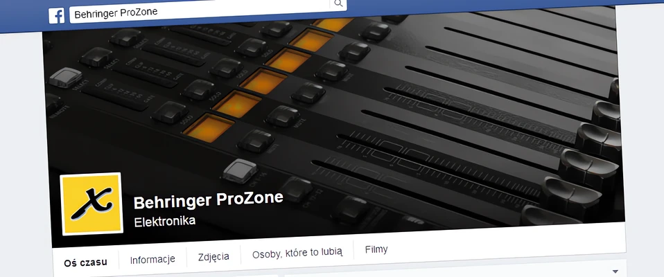 Behringer ProZone - Rusza nowy profil na Facebooku