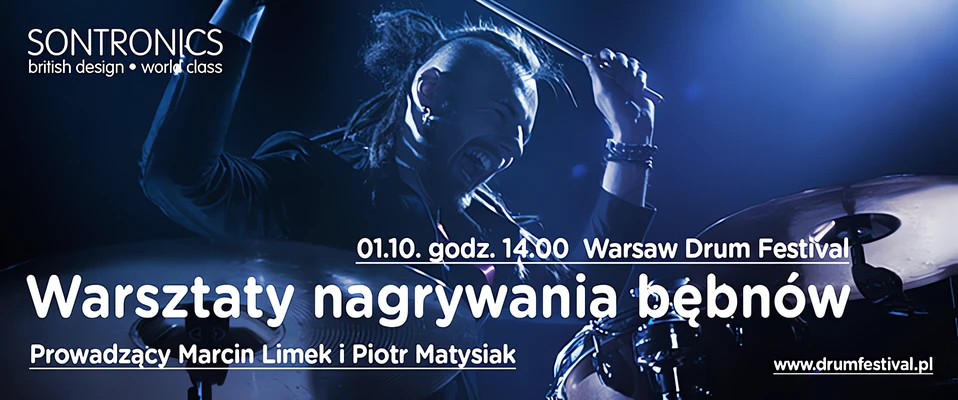 Warsztaty nagrywania perkusji w ramach Warsaw Drum Festival