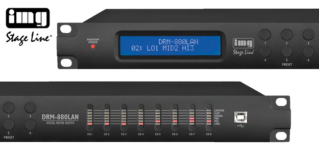 NOWOŚĆ: cyfrowa matryca audio IMG Stage Line DRM-880LAN