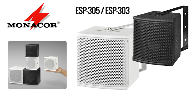 Monacor ESP-303 i ESP-305: miniaturowe zestawy głośnikowe