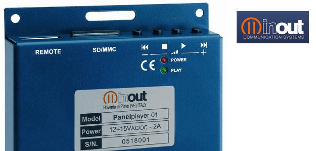 InOut Panelplayer P-01 - Miniaturowy player audio ze wzmacniaczem