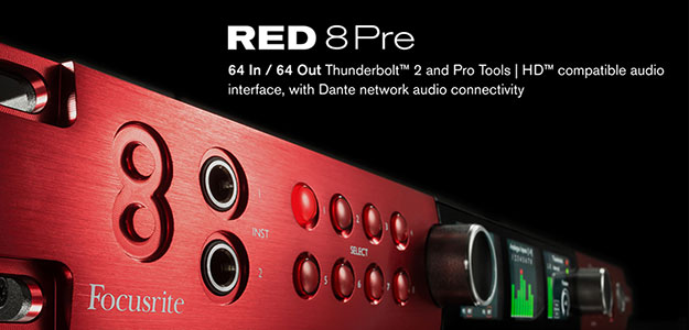 Focusrite Red 8Pre - Najnowszy interfejs z przedwzmacniaczami Red Evolution