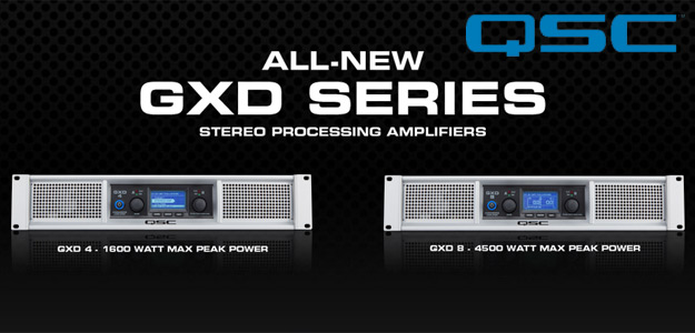 Potężne, wydajne, oszczędne: nowe, procesujące końcówki mocy GXD Series od QSC. 
