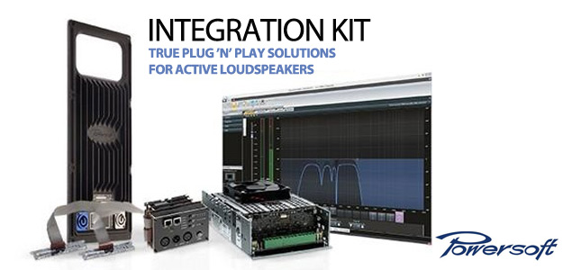 Powersoft przedstawia zestaw DigiMod Integration Kit dla budowy aktywnych systemów głośnikowych. 