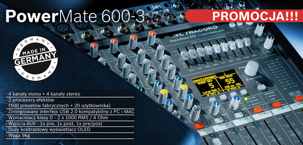 Promocja: Dynacord PowerMate 600-3 teraz w niższej cenie