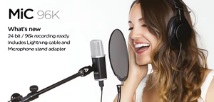 Nagrywaj z nowym mikrofonem Apogee MiC96k dla urządzeń Apple