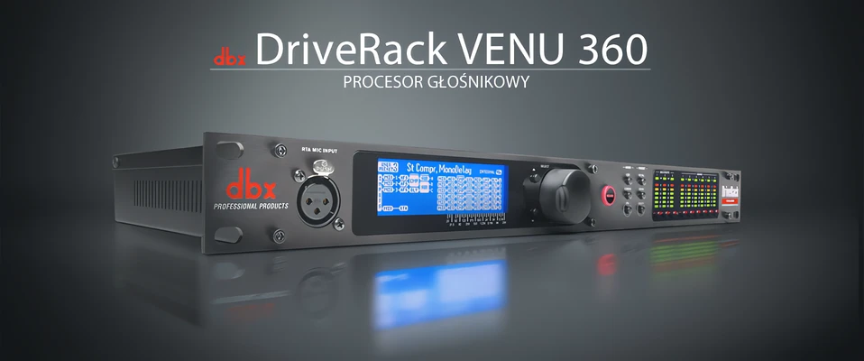 Nowy procesor głośnikowy dbx DriveRack 360