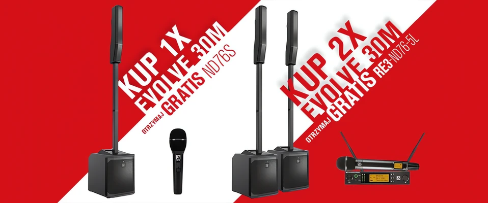 Mikrofon od Electro-Voice gratis! Promocja na systemy EVOLVE 30M