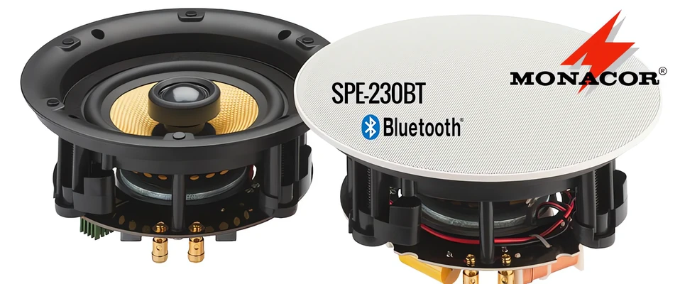 Nowe, bezprzewodowe głośniki instalacyjne Bluetooth od Monacora