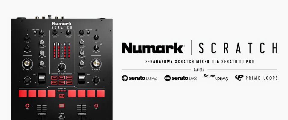 Numark Scratch - Dwukanałowy scratch mikser dla Serato DJ