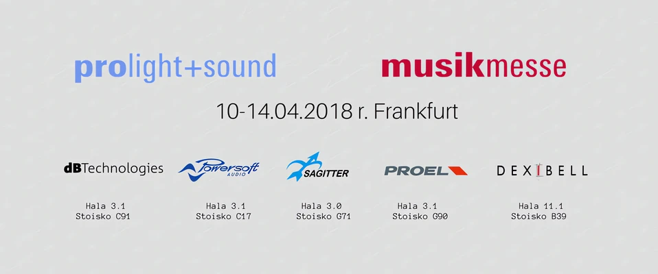 Produkty SoundTrade na targach ProLight+Sound & Musikmesse