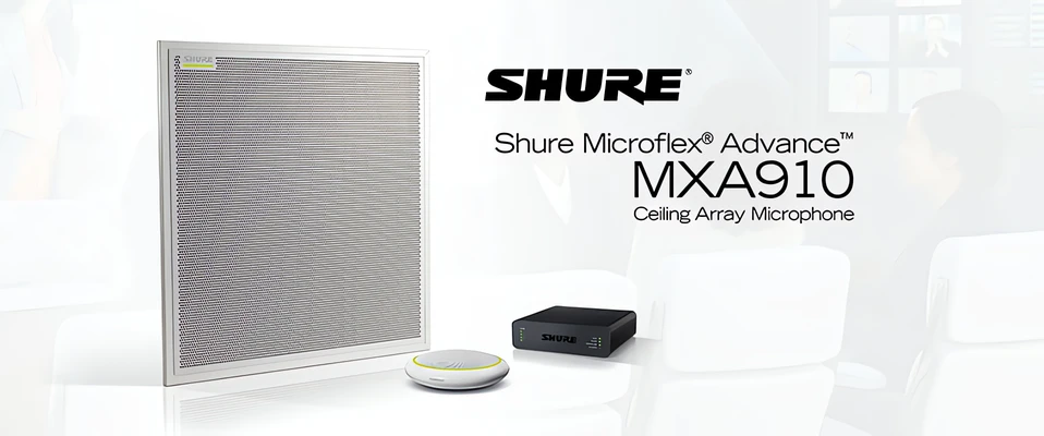 Mikrofony sufitowe Shure Microflex w brytyjskiej siedzibie KPMG