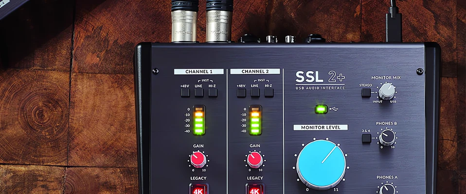 Solid State Logic dodaje pluginy do interfejsów SSL 2 i SSL 2+ 