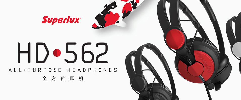 Superlux HD-562 - słuchawki studyjne w dobrej cenie. 
