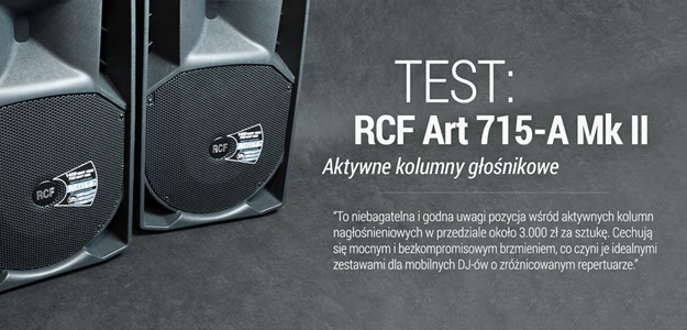 Test aktywnych kolumn RCF Art 715-A Mk II w Infomusic.pl