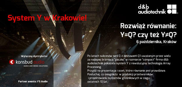 Wkrótce prezentacja systemu liniowego d&amp;b audiotechnik Y