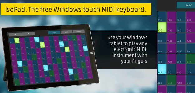 IsoPad: darmowa kontrola MIDI za pomocą urządzeń Windows