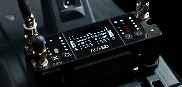 Mobilny odbiornik Shure ADX5D - nowy element systemu bezprzewodowego Axient Digital