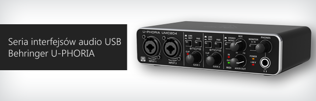Behringer wypuszcza nowe interfejsy USB - U-Phoria