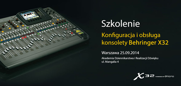 SoundTrade zaprasza na szkolenie poświęcone Behringer X32