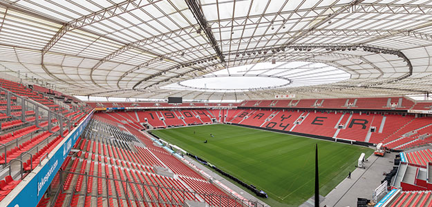 BayArena w Leverkusen nagłośniona systemami CODA Audio