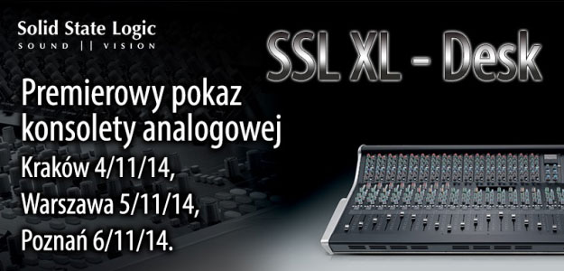 Audiotech zaprasza na premierowe pokazy konsolety SSL XL-Desk