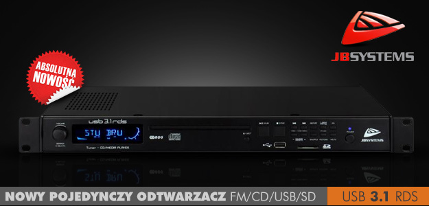 JB Systems: Nowy, wielofunkcyjny odtwarzacz FM/CD/USB/SD.