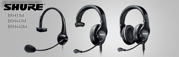BRH31M, BRH441M, BRH440M - nowe headsety od Shure'a