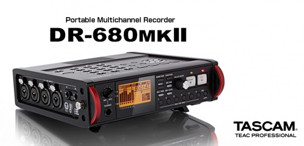 Mobilne 8 śladów rejestracji - Tascam prezentuje DR-680MKII