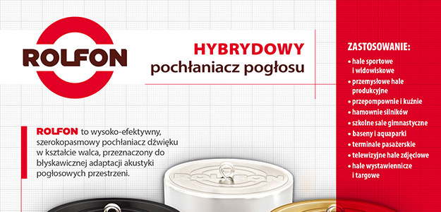 ROLFON - Hybrydowy pochłaniacz pogłosu