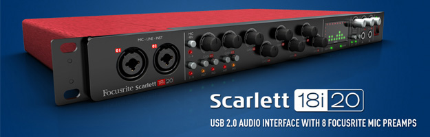 Focusrite Scarlett 18i20 - Kompletne studio nagrań