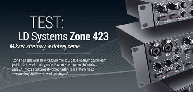 LD Systems Zone 423 - Test miksera strefowego 