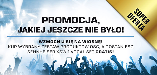 Promocja na kolumny QSC - System bezprzewodowy Sennheiser gratis