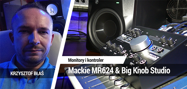 Monitory Mackie MR624 + kontroler Big Knob Studio