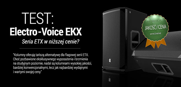 Test aktywnego zestawu nagłośnieniowego Electro-Voice EKX