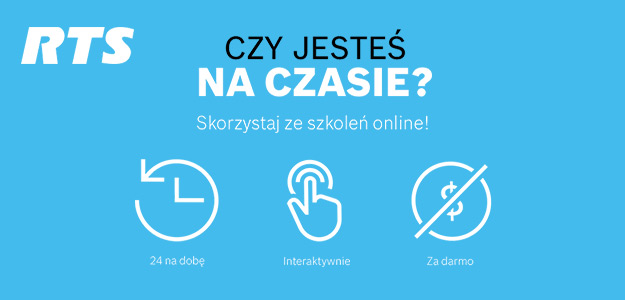 Internetowe szkolenia RTS są już dostępne w sieci