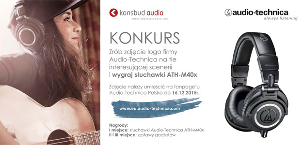 Konkurs: Wygraj słuchawki Audio-Technica ATH-M40x!