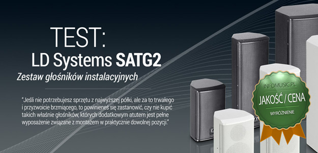 Test zestawu głośników instalacyjnych LD Systems SATG2