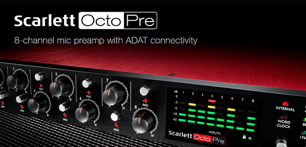 NAMM2017: Focusrite prezentuje interfejs Scarlett OctoPre