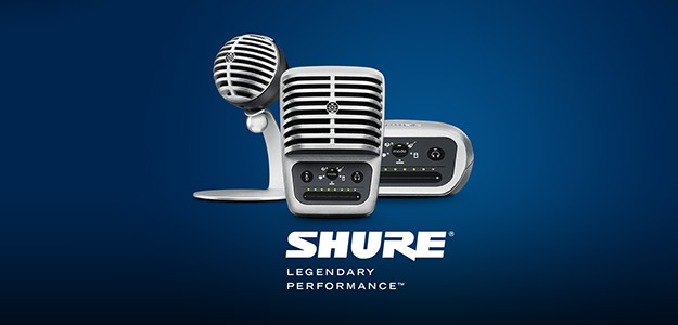 Shure MOTIV - Mobilne mikrofony pojemnościowe iOS/USB
