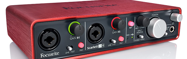 Przedstawiamy Scarlett 2i4 - najnowszy dodatek do gamy interfejsów audio USB 2.0 z serii Scarlett.