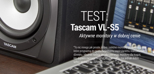 TEST: Aktywne monitory studyjne Tascam VL-S5