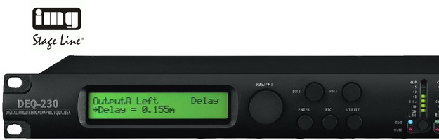 IMG Stage Line DEQ-230 - cyfrowy korektor parametryczny/graficzny stereo, 2 x 30 pasm