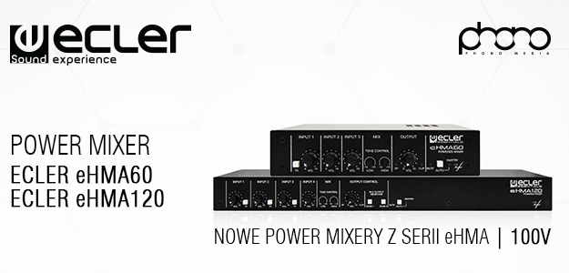 Nowe Produkty  ECLER - Power Mixer eHMA 