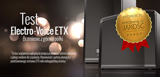 Test aktywnego zestawu Electro-Voice ETX: kolumny 12P oraz subwoofer 18SP