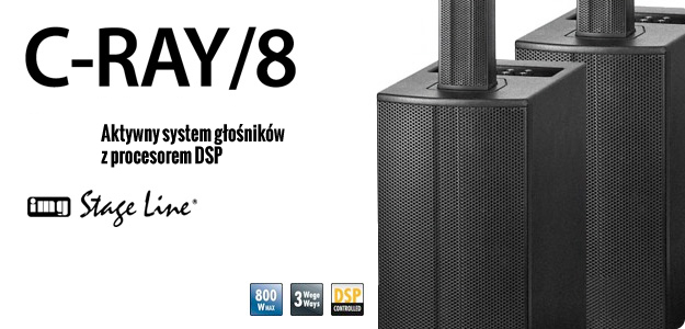 Aktywny system nagłośnieniowy C-RAY/8 od IMG Stage Line na testach w INFOMUSIC.PL