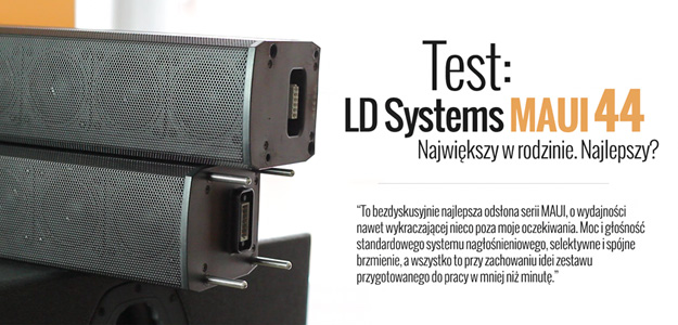 Test przenośnego zestawu aktywnego LD Systems MAUI 44