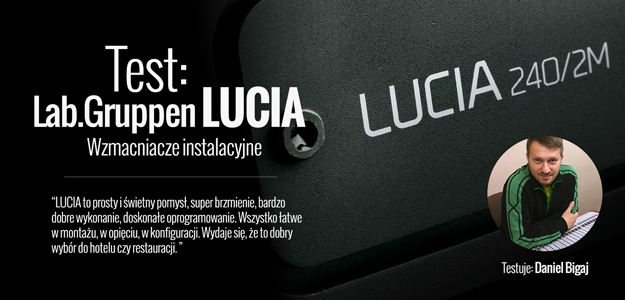 Test wzmacniaczy instalacyjnych Lab.Gruppen LUCIA 240/2M i 240/2