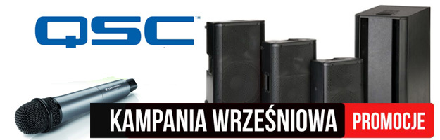 Kolejna akcja na sprzęt nagłośnieniowy marki QSC.